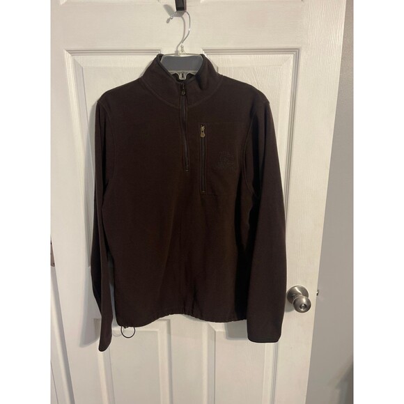 Ducks Unlimited 1/4 Zip Fleece Pullover Size M Brown - Picture 1 of 7